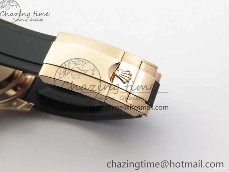 MiroTime 0308 Yacht-Master 116655 RG Wrapped D1F 1:1 Best Edition Black Ceramic Bezel 904L Steel on Oysterflex Rubber Strap A Fashionable 3060